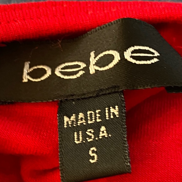 BEBE red heart halter top - Picture 4 of 4